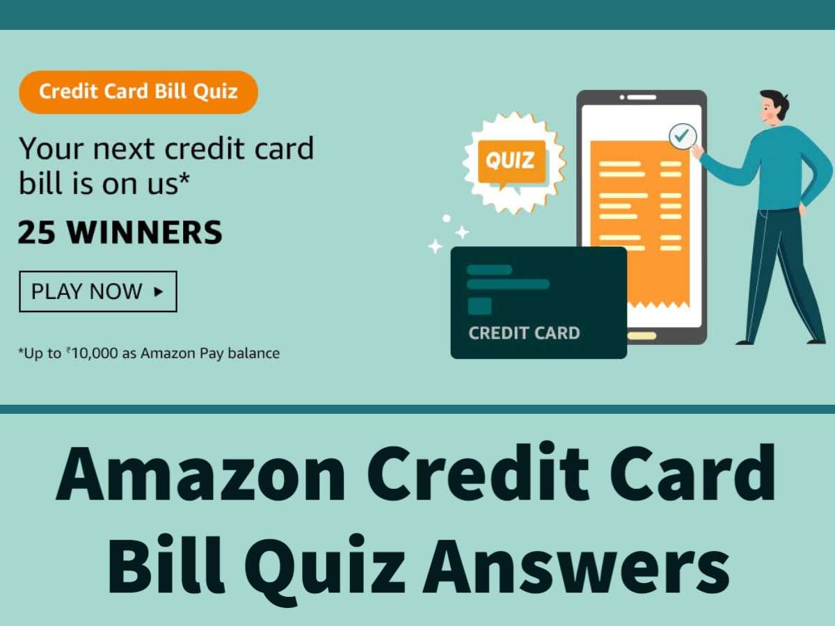Can you pay your credit card bill on Amazon? Quiz Answer